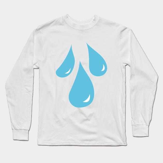 My little Pony - Rain Drops Cutie Mark Long Sleeve T-Shirt by ariados4711